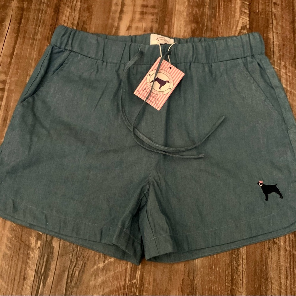 Southern Girl Prep Chambray Shorts (size small)